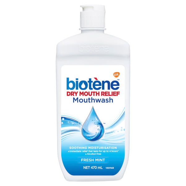 Biotene Dry Mouth Relief Mouthwash Fresh Mint 470ml