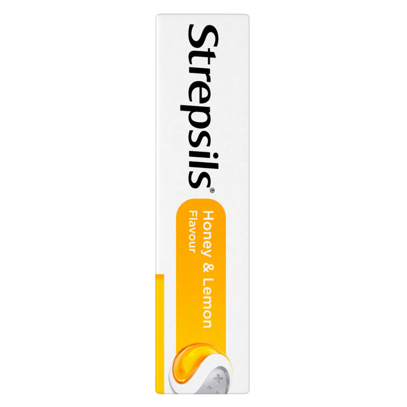 Strepsils Sore Throat Relief Honey & Lemon Lozenges 16 Pack