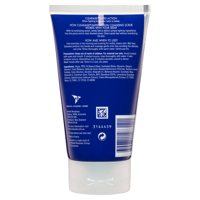 Clearasil Rapid Action Cleansing Scrub 150ml