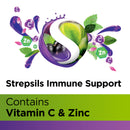 Strepsils Herbal Immune Support Lozenges Elderberry 16 Pack