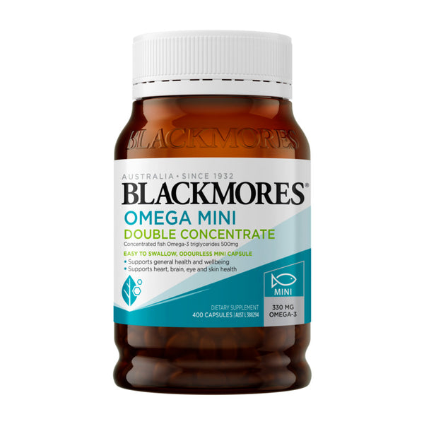 Blackmores Omega Mini Double Concentrate Fish Oil 400 Capsules