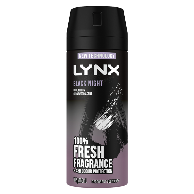 Lynx Deodorant Body Spray Black Night 165ml