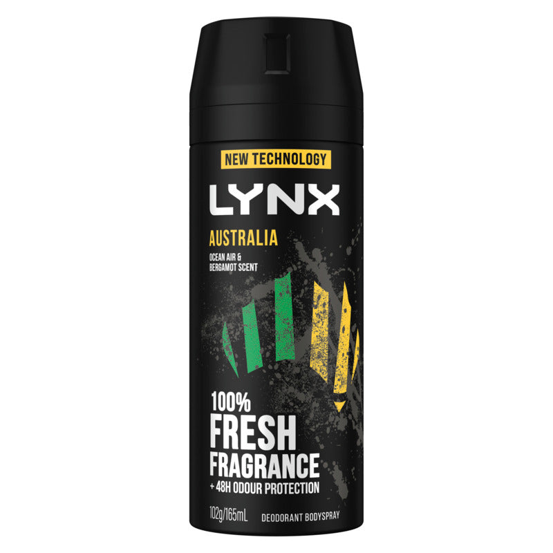 Lynx Deodorant Body Spray Australia New 165ml