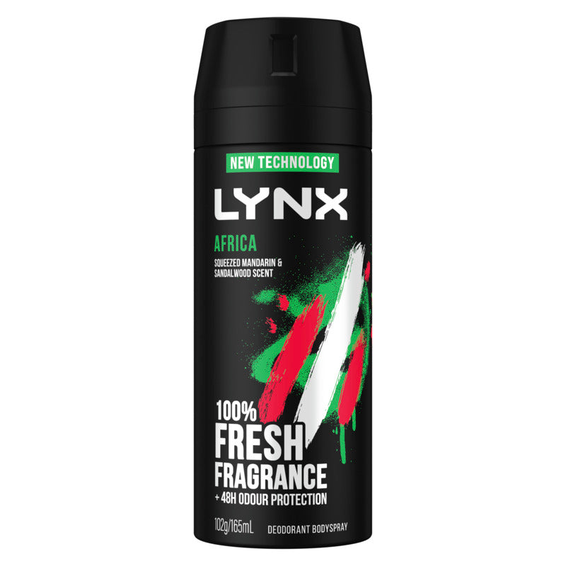 Lynx Deodorant Body Spray Africa 165ml