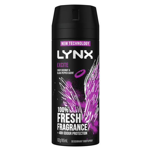 Lynx Deodorant Body Spray Excite New 165ml