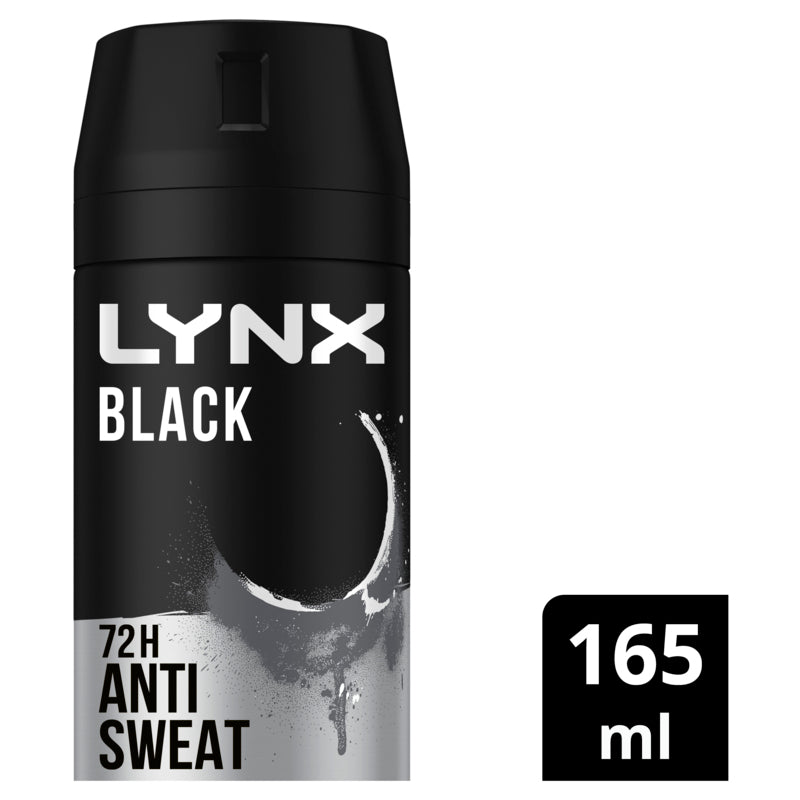 Lynx Black Deodorant With Frozen Pear and Cedarwood Scent 165ml