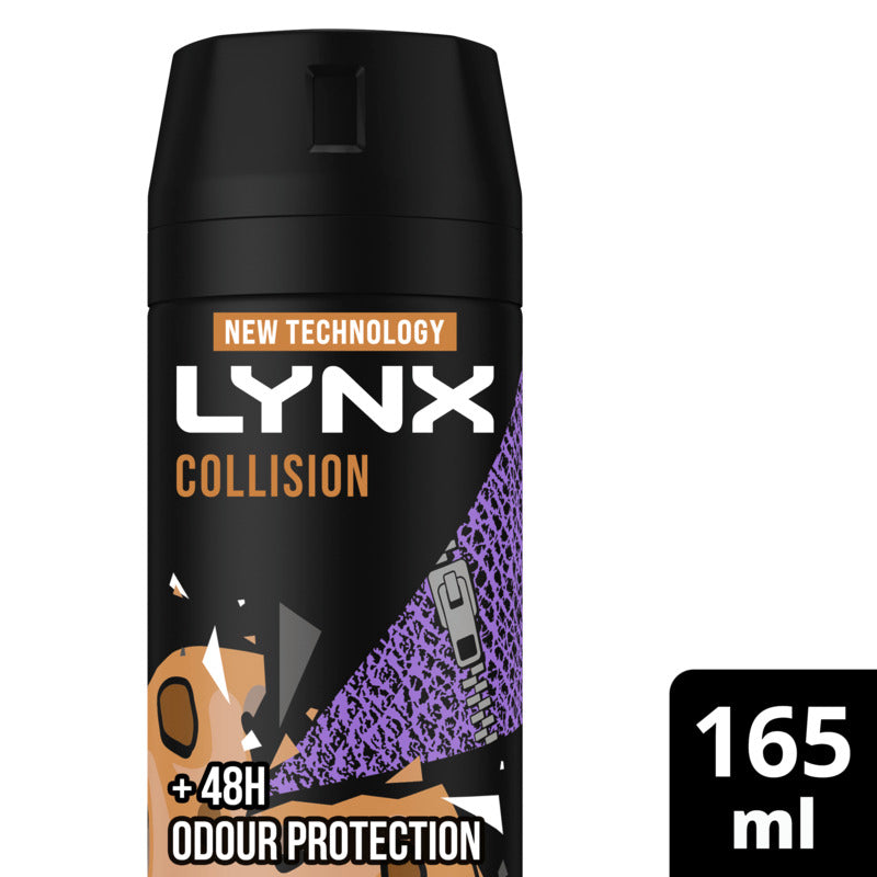 Lynx Deodorant Body Spray Collision Leather & Cookies 165ml