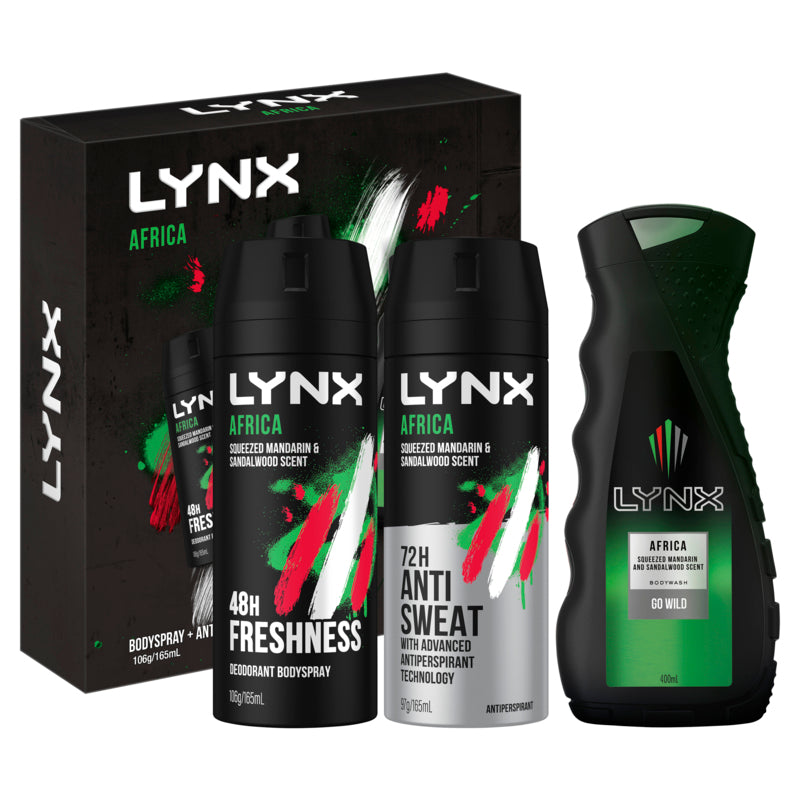 Lynx Africa Trio Gift Set