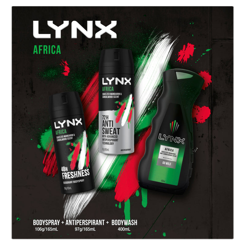 Lynx Africa Trio Gift Set