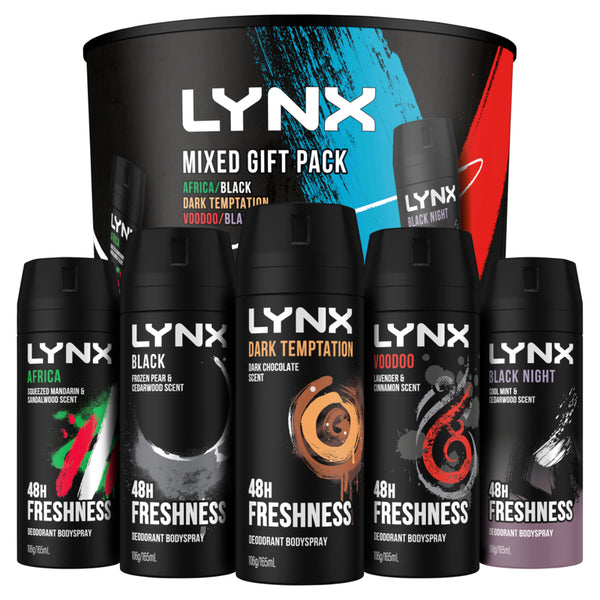 Lynx Body Spray 5 Pack Gift Set