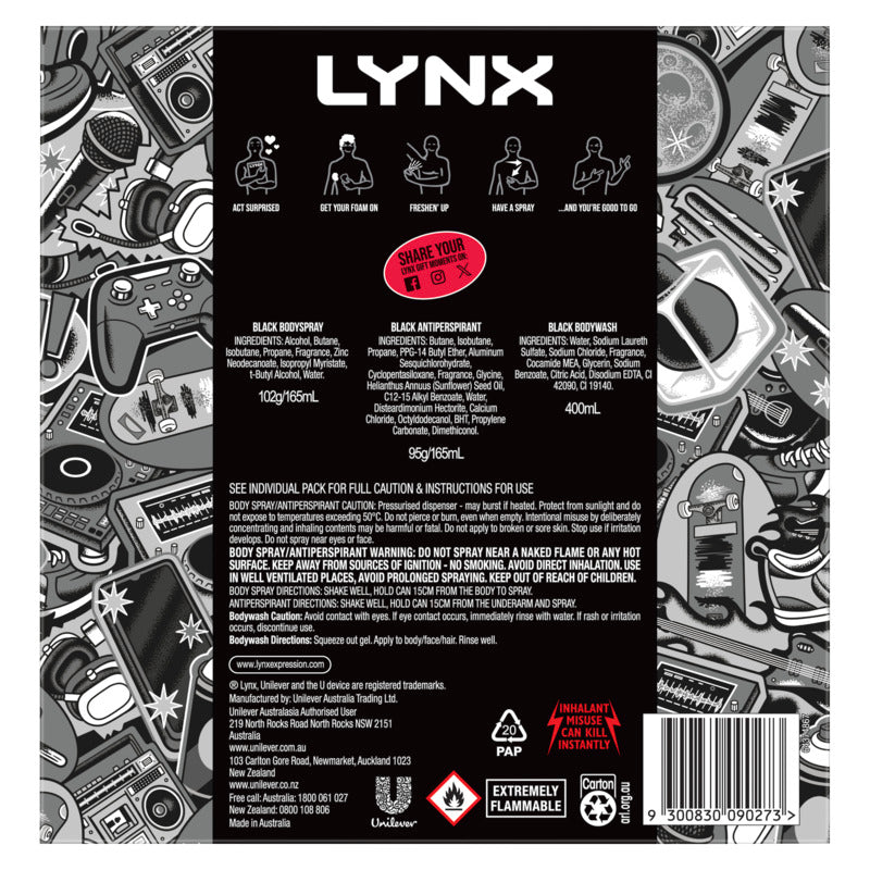 Lynx Black Trio Giftset 2024