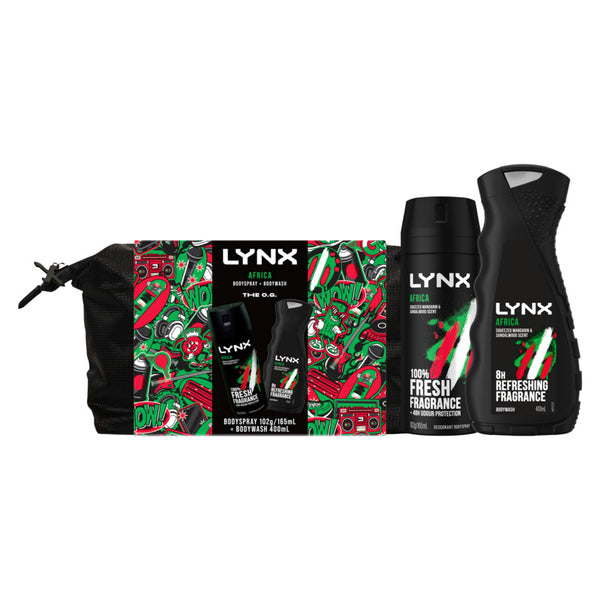 Lynx Africa Washbag 3 Piece Giftset 2024