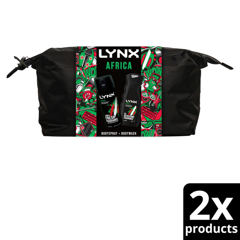 Lynx Africa Washbag 3 Piece Giftset 2024