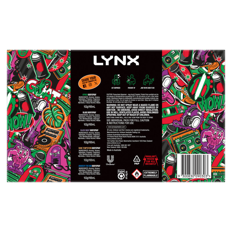 Lynx Collection Deodorant 5 Piece Giftset 2024