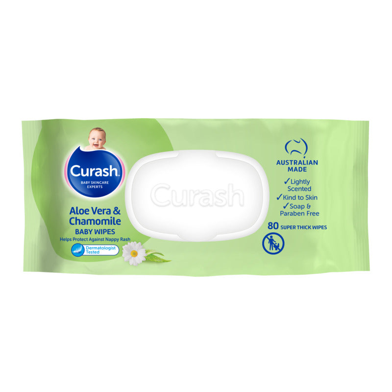 Curash Baby Wipes Soothing 80 pack