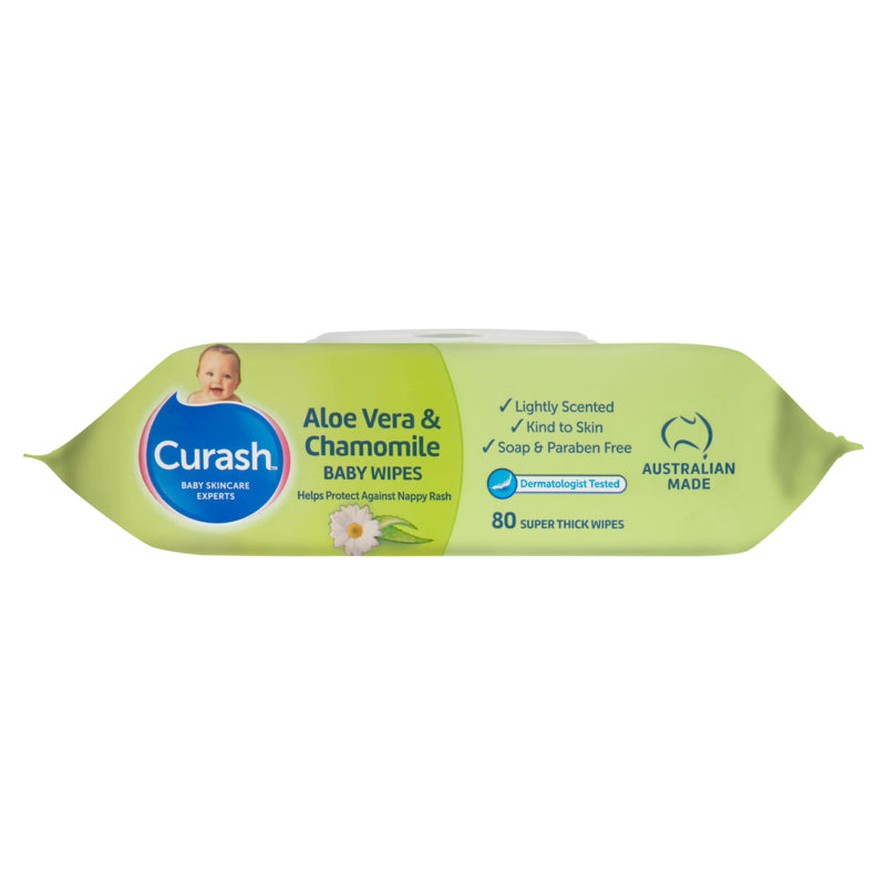 Curash Baby Wipes Soothing 80 pack