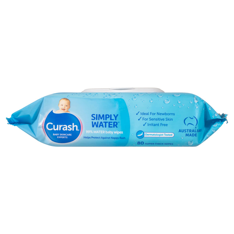 Curash Baby Wipes Water 80 pack