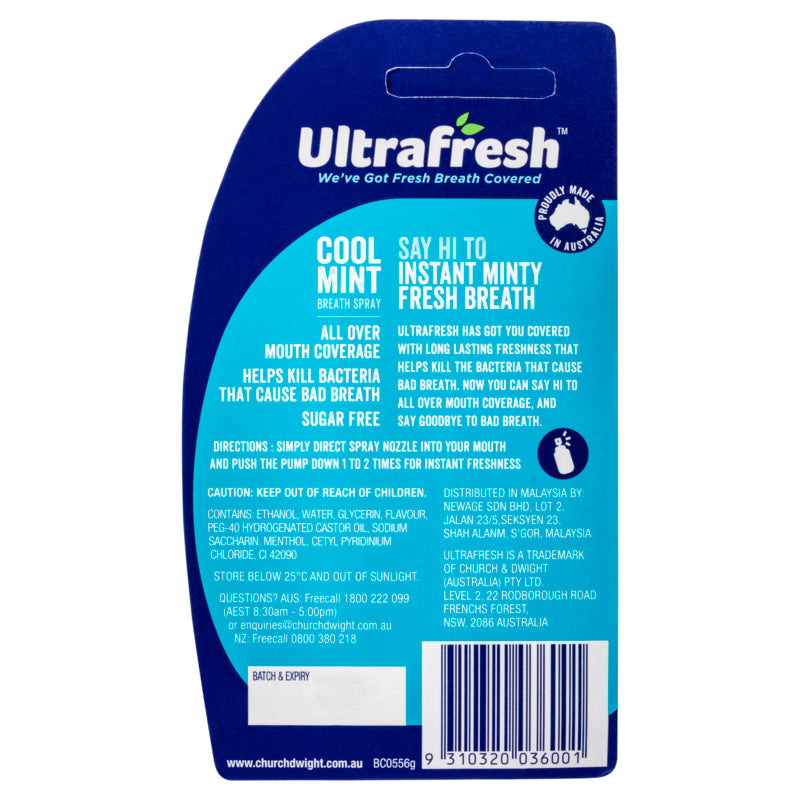 Ultrafresh Breath Spray Cool Mint 12ml