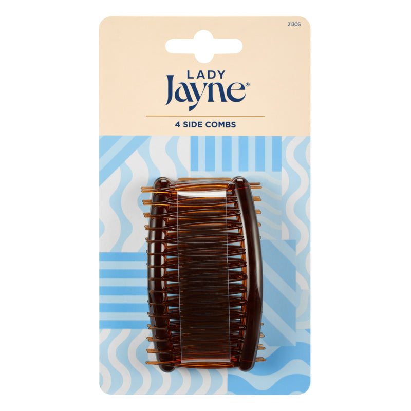 Lady Jayne Shell Side Combs - 4 Pack