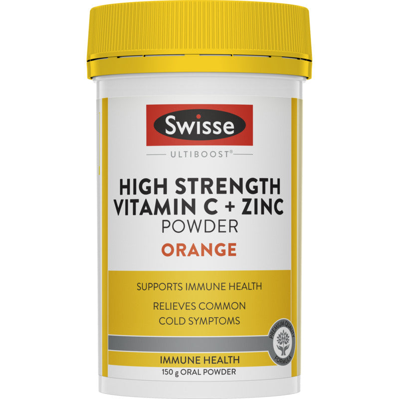 Swisse Ultiboost High Strength Vitamin C + Zinc Powder Orange 150g