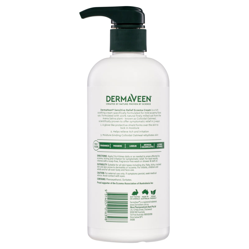 Dermaveen Sensitive Relief Eczema Cream 500ml