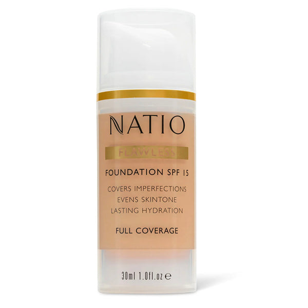 Natio Flawless Foundation SPF 15 Light Honey