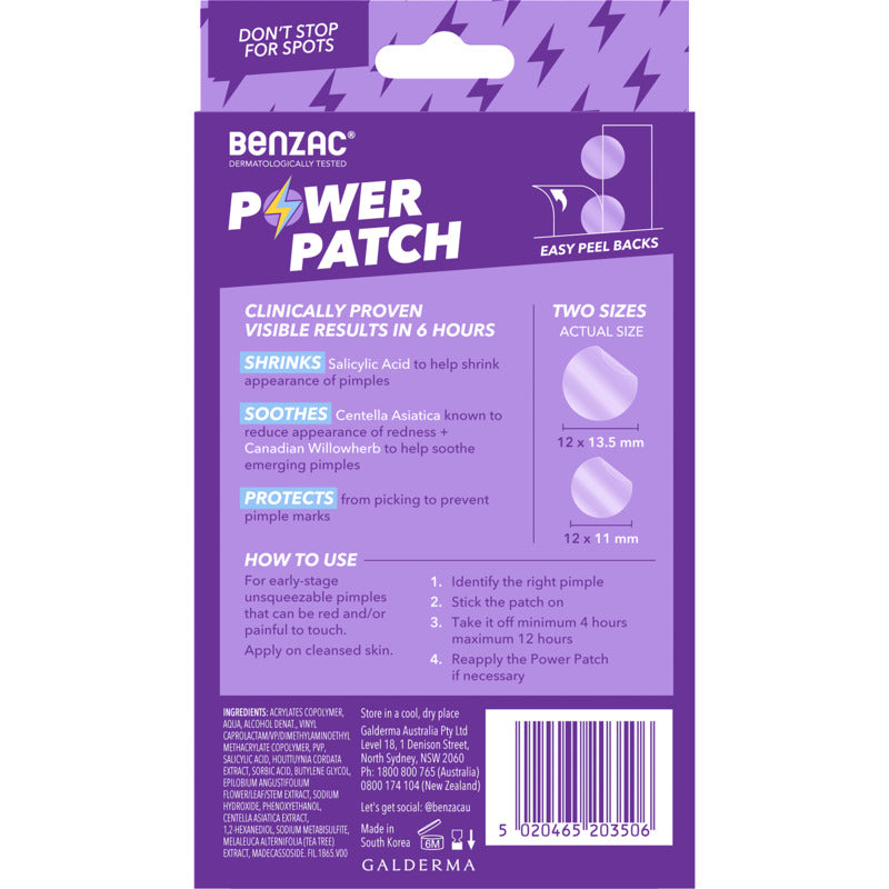 Benzac 3-in-1 Power Patch 24 Pack
