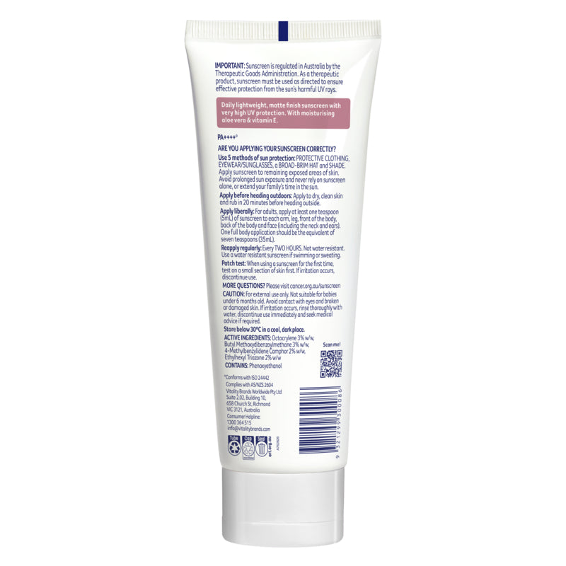 Cancer Council Daily Moisturiser Matte SPF50+ 150ml