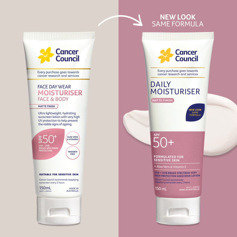 Cancer Council Daily Moisturiser Matte SPF50+ 150ml