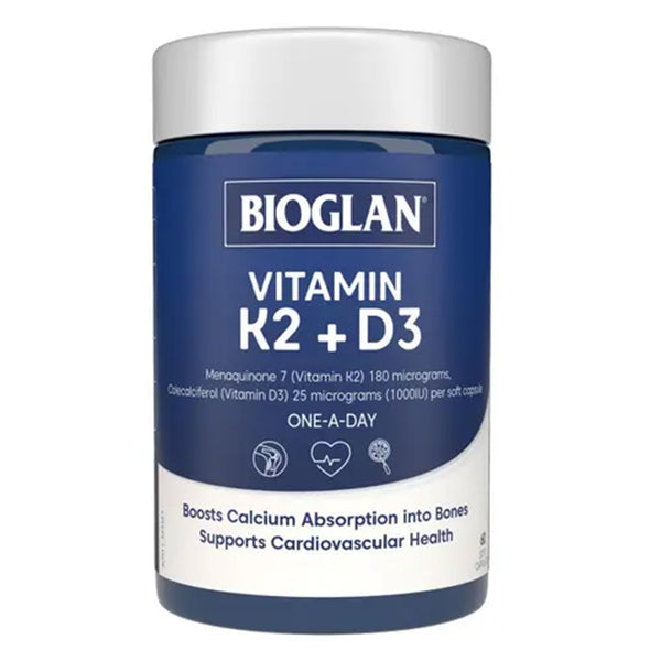 Bioglan K2 + D3 60 Capsules