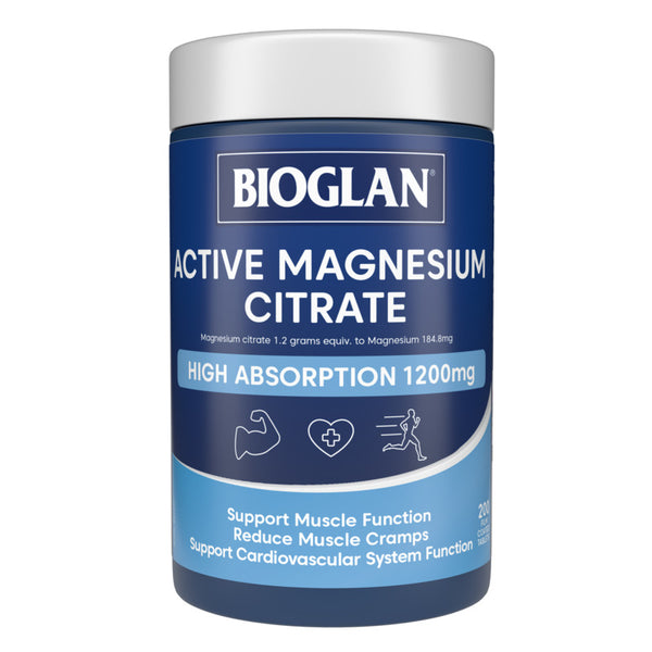 Bioglan Active Magnesium Citrate 200 Tablets