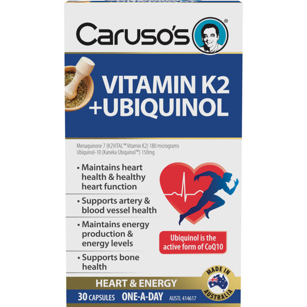 Caruso's Vitamin K2 + Ubiquinol 30 Caps