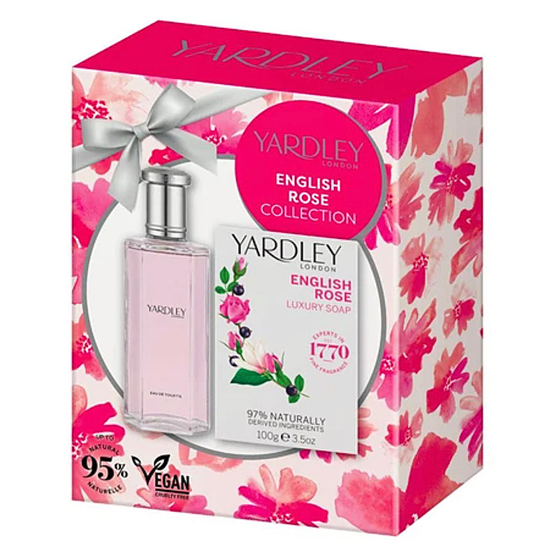 Yardley English Rose 2 Piece Gift Set - Eau De Toilette 125ml & Soap 100g