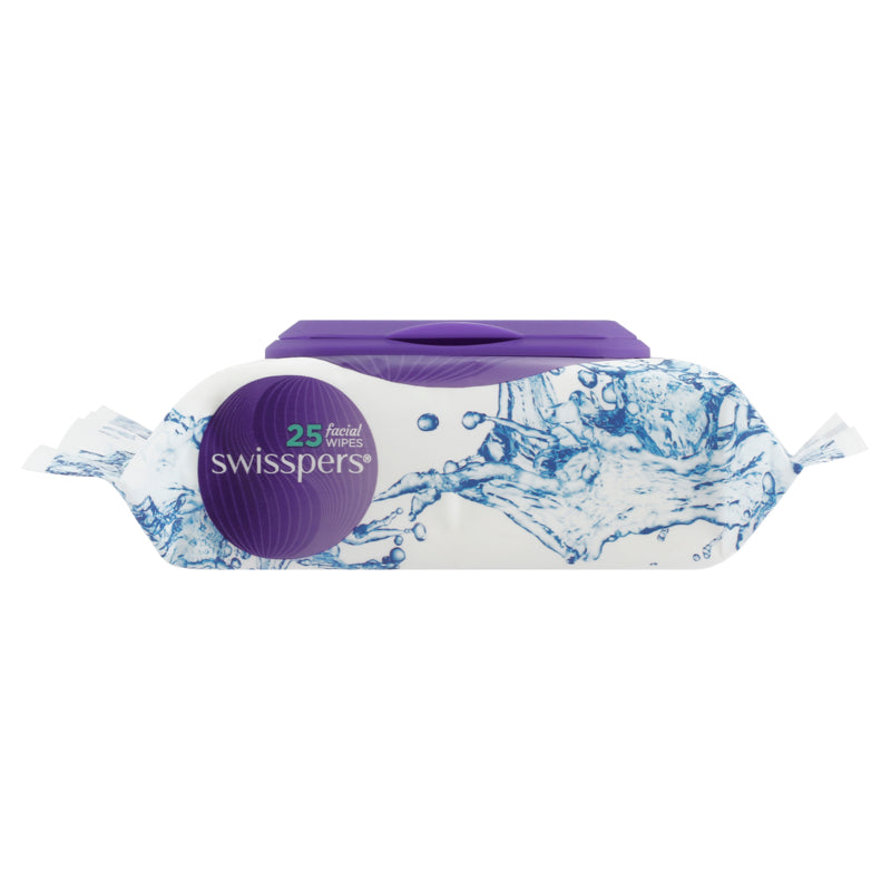 Swisspers Original Cleansing Facial Wipes - 25 Pack