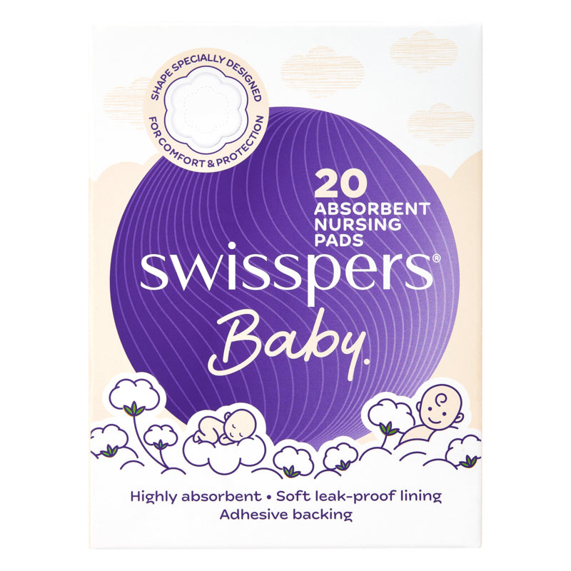 Swisspers Absorbent Nursing Pads - 20 Pack