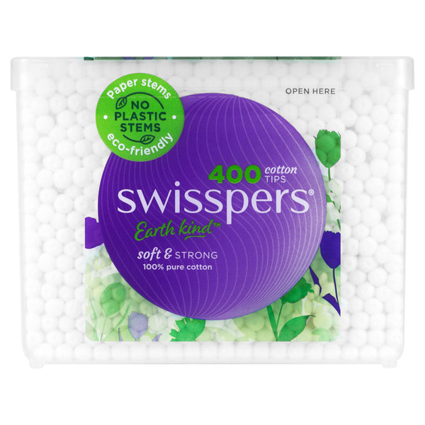 Swisspers Cotton Tips Paper Stems - 400 Pack