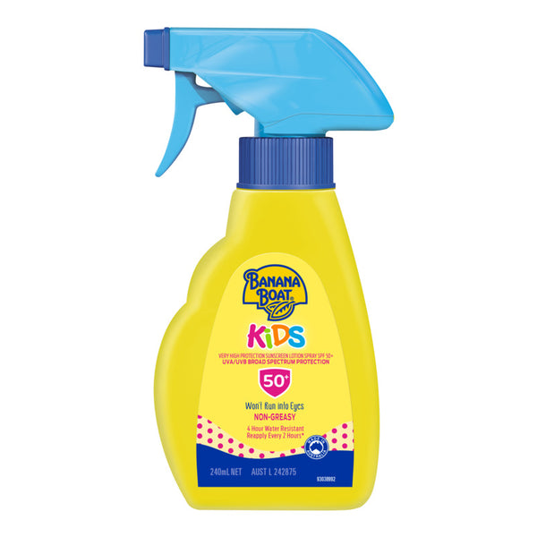 Banana Boat Kids Sunscreen Lotion Spray SPF 50+ 240mL