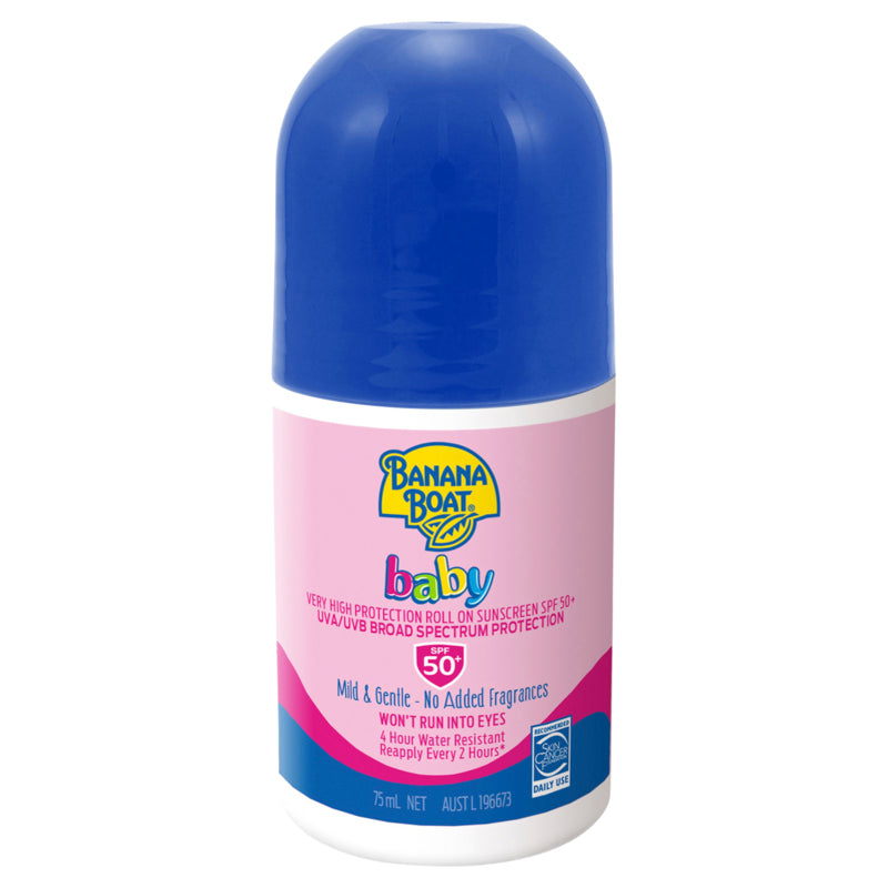 Banana Boat Baby Roll On Sunscreen SPF 50+ 75mL