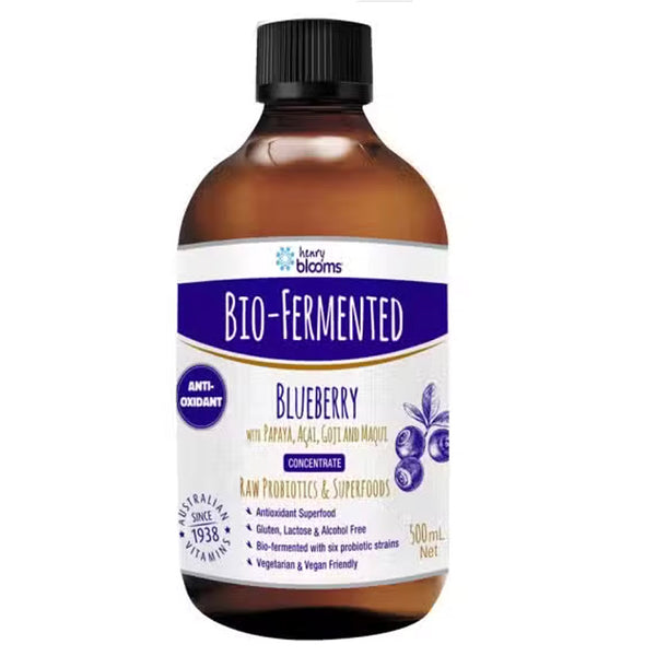 Henry Blooms Bio-Fermented Blueberry with Papaya, Acai, Goji and Maqui 500 ml