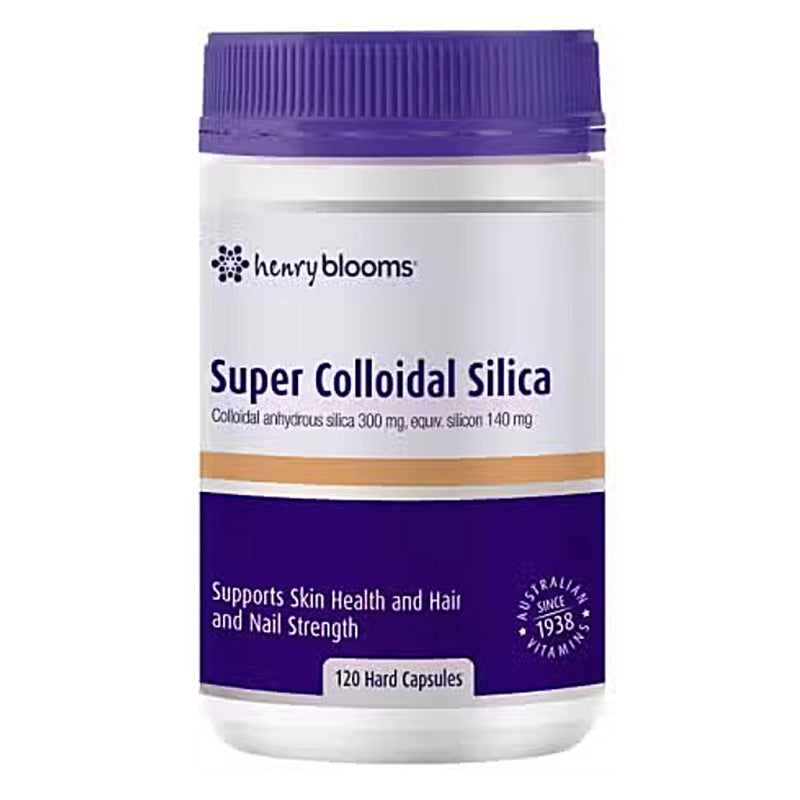 Henry Blooms Super Colloidal Silica 120 vegetarian Capsules