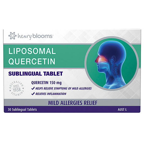 Blooms Liposomal Sublingual Quercetin 150mg 30 Tablets