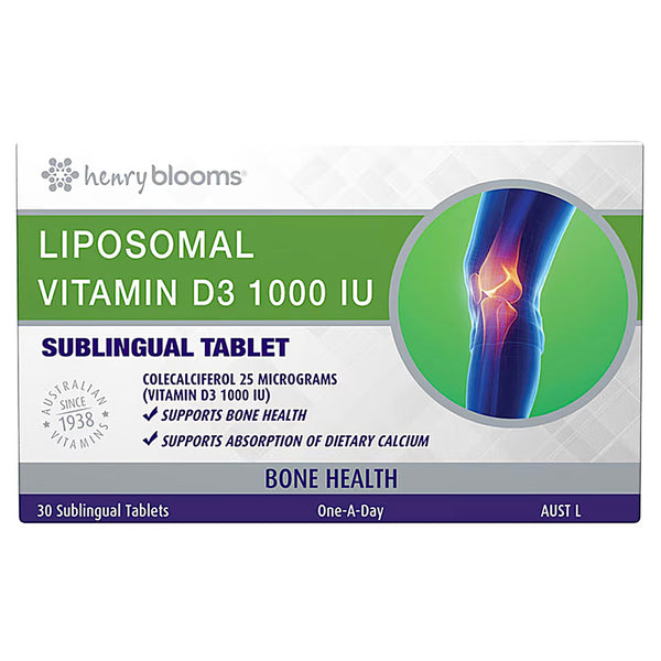 Blooms Liposomal Sublingual Vitamin D3 1000Iu 30 Tabs