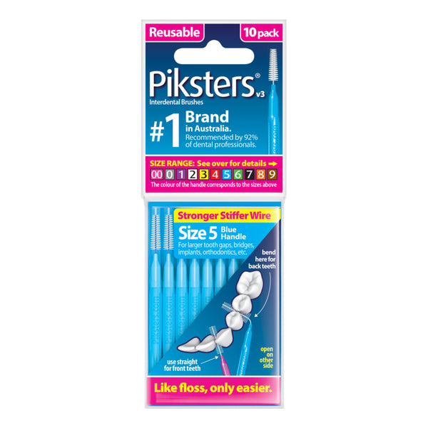 Piksters® Interdental Brushes Blue Size 5 10 Pack