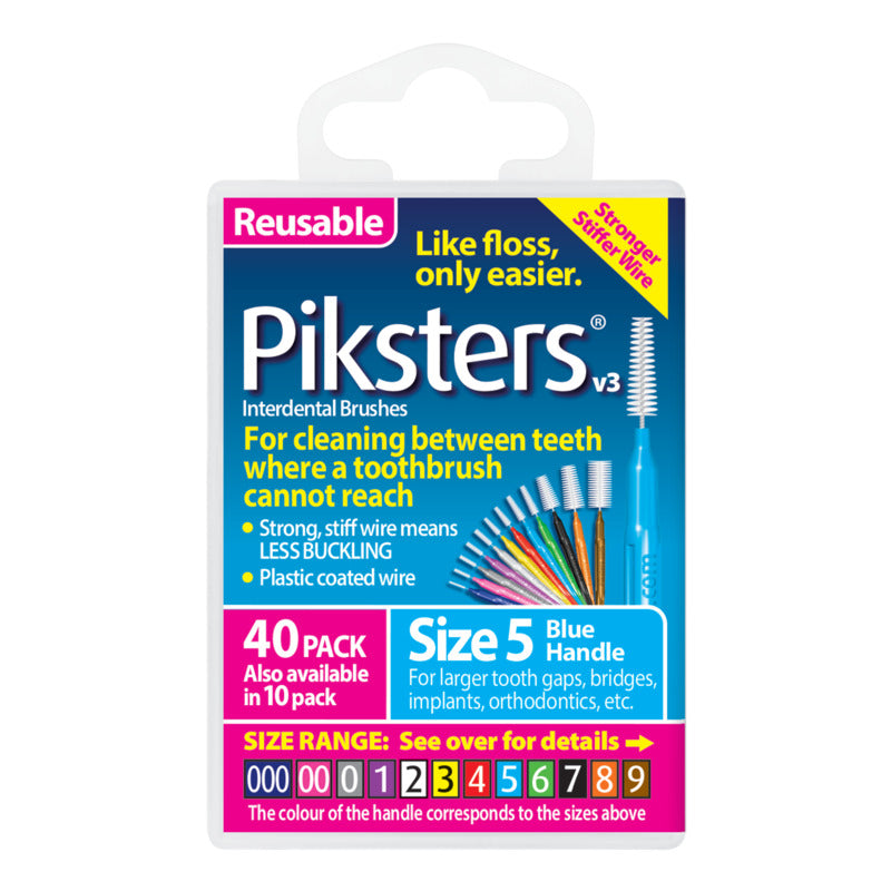 Piksters® Interdental Brushes Blue Size 5 40 Pack