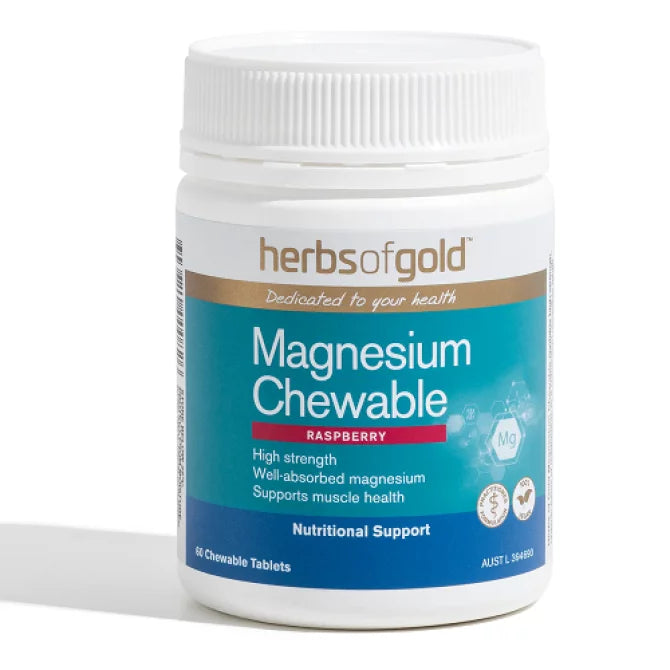 Herbs Of Gold Magnesium Chewable 60 Tablets