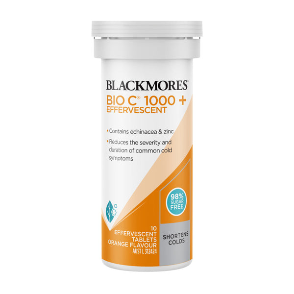 Blackmores Bio C® 1000 + 10 Effervescent Tablets