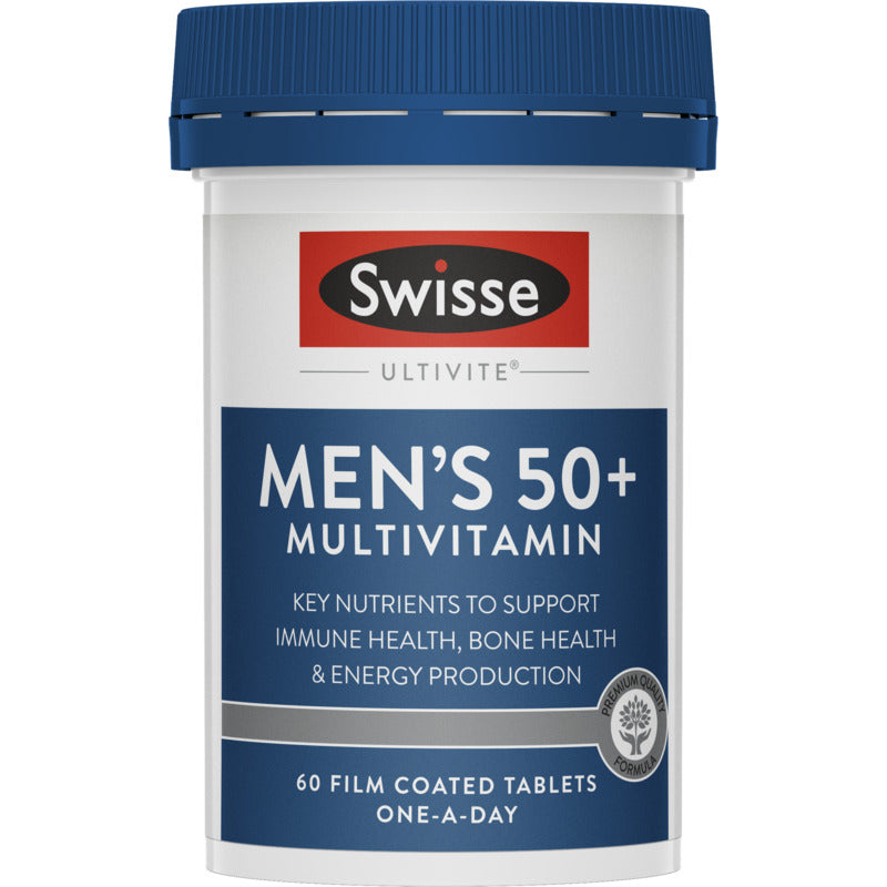 Swisse Ultivite Men's 50 + Multivitamin 60 Tablets