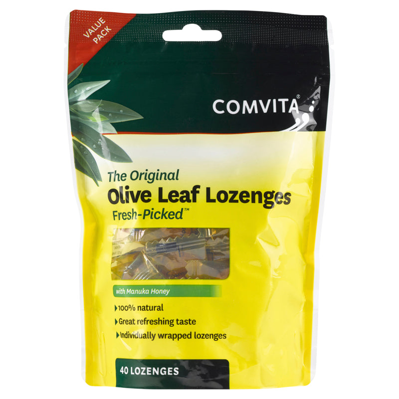 Comvita Olive Leaf Lozenges with Manuka Honey 40 Lozenges