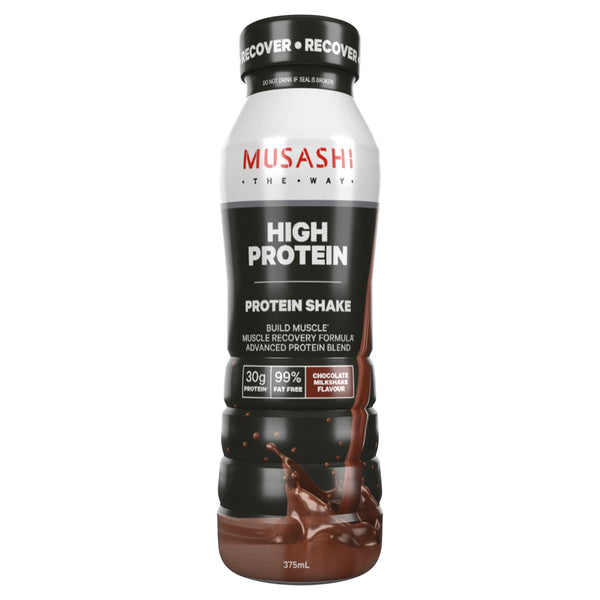Musashi High Protein Shake Chocolate Milkshake 375ml