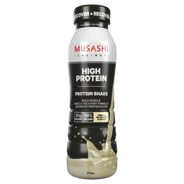 Musashi High Protein Shake Vanilla Milkshake 375ml